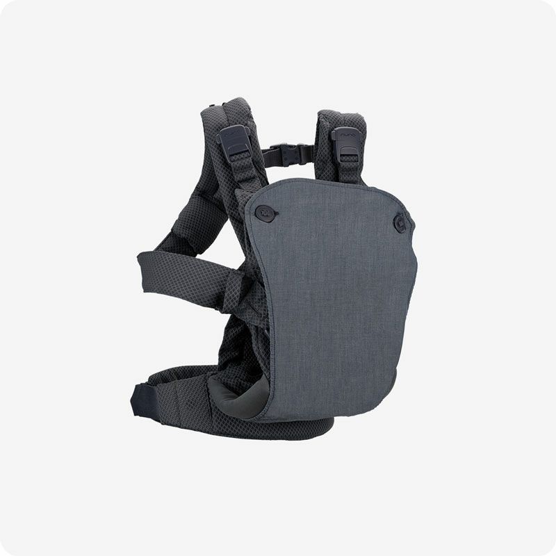 NUNA CUDL 抱っこ紐 グレー マグネット着脱　バックとパット付き ベビーキャリア CUDL クリック マグネットバックル 抱っこひも