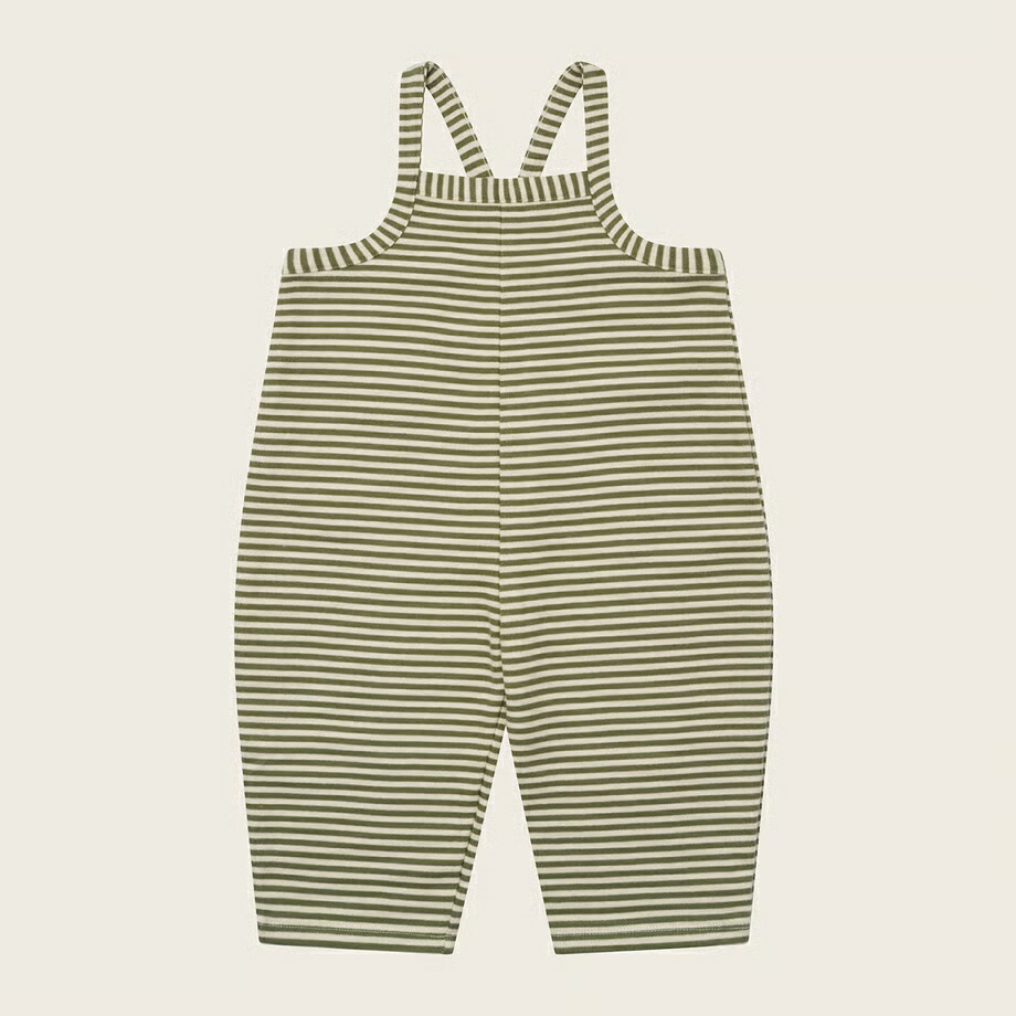 Fern Stripes Dungarees(17FSTDOZ)/organiczoo(ｵｰｶﾞﾆｯｸｽﾞｰ)