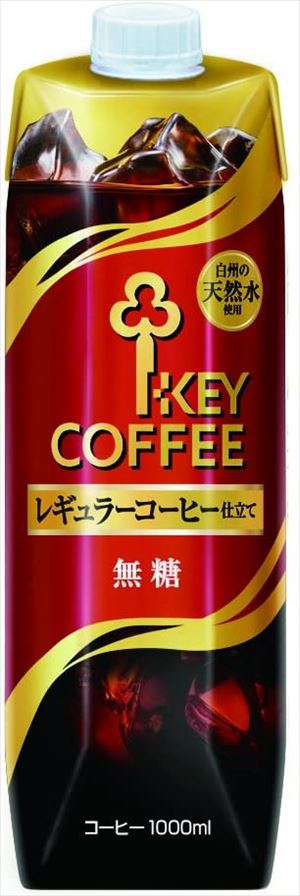 楽天市場】送料無料 キーコーヒー リキッドコーヒー 天然水 無糖 テトラプリズマ 1L×6本 : 御用蔵 大川