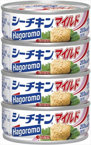 送料無料 はごろも シーチキンマイルド (70g×4缶)×12個