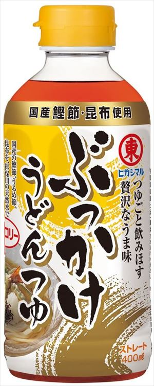 送料無料 ヒガシマル醤油 ぶっかけうどんつゆ 400ml×24本