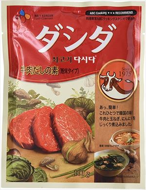 送料無料 韓国食品 CJジャパン 牛肉ダシダ100g×40個