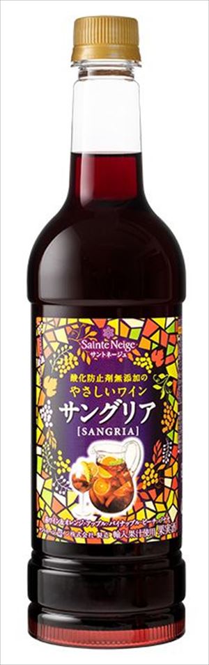 サントネージュ 酸化防止剤無添加のやさしいワイン サングリア ペットボトル 720ml×12本