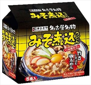 送料無料 寿がきや みそ煮込うどん 5食パック 460g(92g×5食)×12個