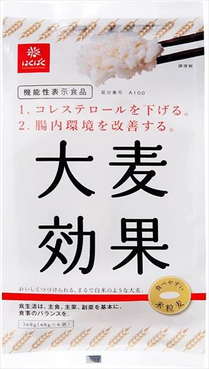 送料無料 はくばく 大麦効果(60g×6袋入り)×24袋