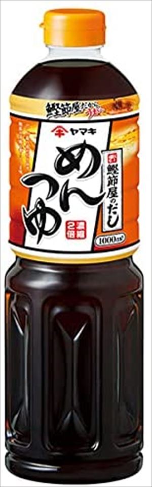 送料無料 ヤマキ めんつゆ ペットボトル 1000ml×12本