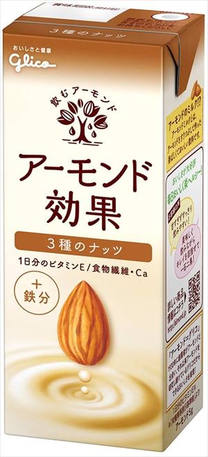 楽天市場】送料無料 グリコ アーモンド効果 3種のナッツ アーモンドミルク 1000ml×12本 : 御用蔵 大川