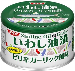 送料無料 SSK いわし油漬 ピリ辛ガーリック風味 150g×24個 4,518円