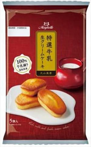 送料無料 丸中製菓 生クリームケーキ 5個入&times;24個｜御用蔵 大川