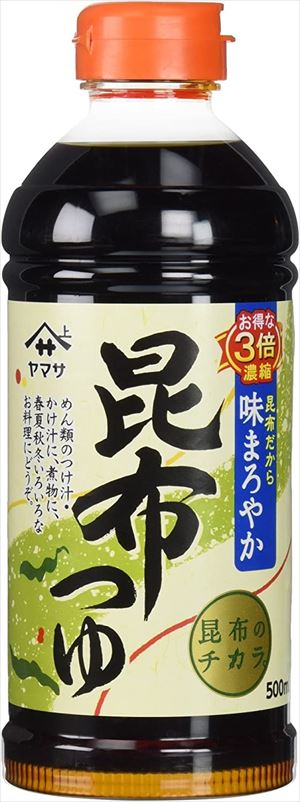 春夏新作 送料無料 ヤマサ 昆布つゆ 500ml×12本 techwyse.com