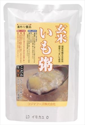 貨物輸送無料 コジマ 玄米いも粥 200g×40個