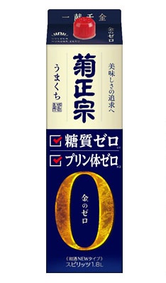 【楽天市場】【1ケースセット】菊正宗 糖質ゼロパック 1800ml×6本 プリン体0甘味料0 金のゼロ うまくち 一献千金：御用蔵 大川