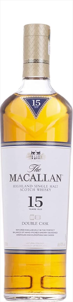 ザ・マッカランダブルカスク 43度 15年 700ml（箱付き）