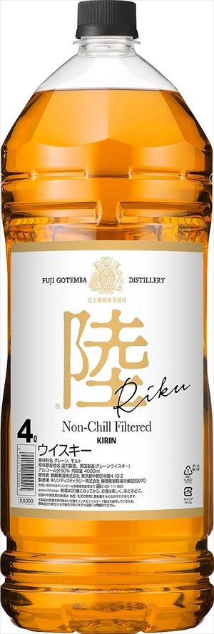 楽天市場】[大容量] キリン 陸 PURE&MELLOW 50度 4000ml 国産