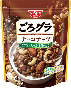 送料無料 日清シスコ ごろグラ チョコナッツ 320g×12袋