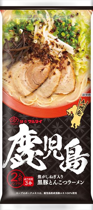 送料無料 マルタイ 鹿児島黒豚とんこつラーメン 185g×30袋