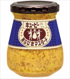 送料無料 キューピー あらびきマスタード 90g×24個