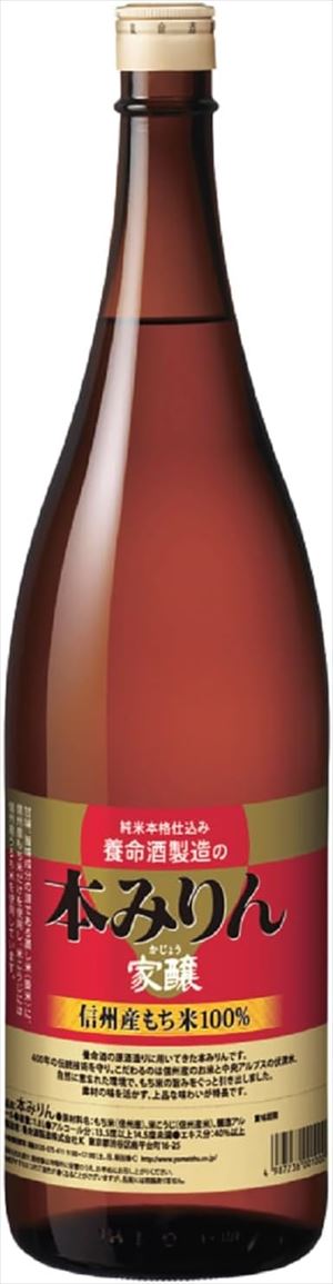 みりん 楽天市場】養命酒製造 家醸本みりん 1.8L 6本 本みりん 味醂