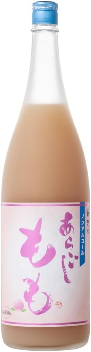梅乃宿酒造 ノンアルコール あらごしもも 1800ml×6本
