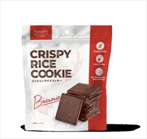 送料無料 尾賀亀 クリスピーライスクッキー ブラウニー(グルテンフリークッキー)60g×48袋|御用蔵 大川