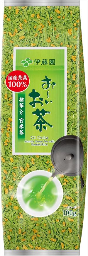 送料無料 伊藤園 おーいお茶抹茶入り玄米茶 100g&times;20袋｜御用蔵 大川