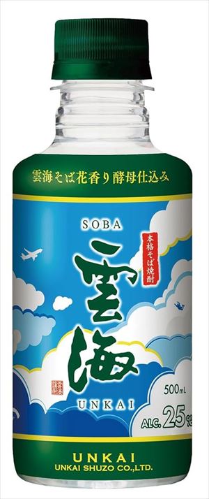 雲海酒造 そば雲海 25度 ペット 500ml&times;24本｜御用蔵 大川