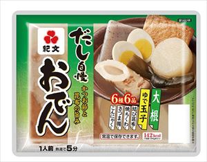 送料無料 紀文 レトルトおでん1人前 390g&times;48袋｜御用蔵 大川