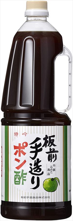送料無料 板前手造食品 板前手造りぽん酢 1800ml×6本