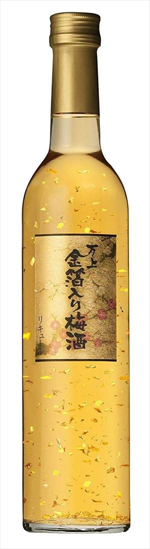 金箔入り梅酒 500ml 12本入り ケース販売送料無料 万上 金箔入り梅酒 ケース販売 向き合わ 500ml*12本入リ
