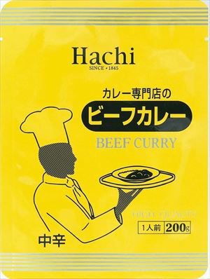 送料無料 ハチ食品 カレー専門店のビーフカレー 中辛200g×60個