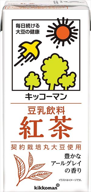 楽天市場】送料無料 キッコーマン 豆乳飲料 紅茶 1000ml×6本 : 御用蔵 大川