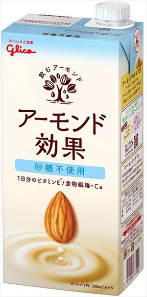 800円 当店だけの限定モデル グリコ アーモンド効果 砂糖不使用 1000ml×6本