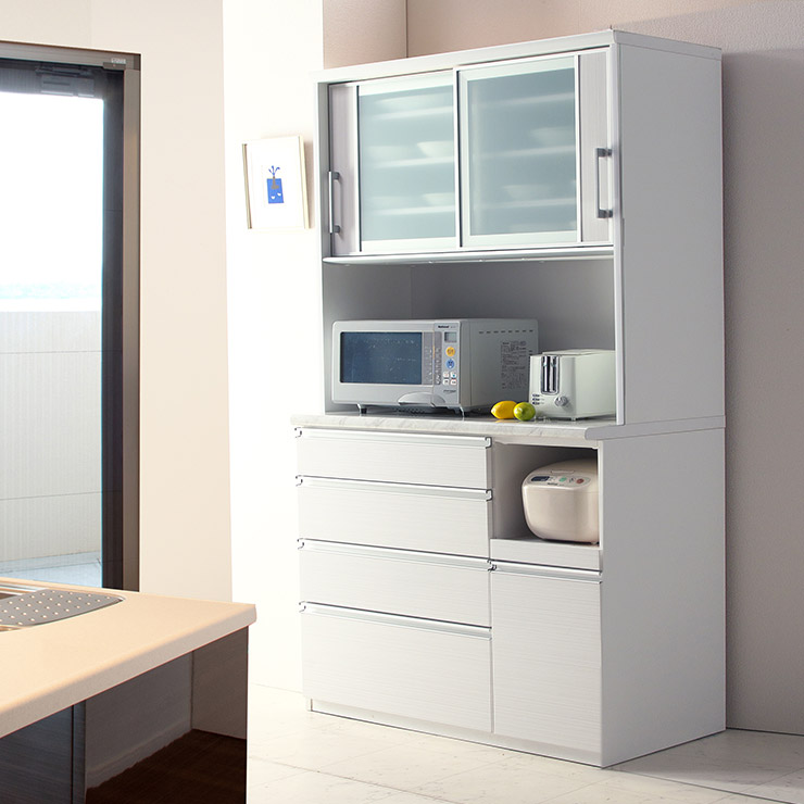 食器棚 切り上げる品 大川調度品 御厨子所ゲーム盤 優勝杯ゲーム盤 御厨子所納める 昼御飯ゲーム盤 昼御飯 分かりやすい 今めかしい 御機嫌手合い 引き戸 御厨子所家電納める 領域台 領域ゲーム盤 幅104.5 モイス moiss 納める ルシエル 105OP 国産 日本製