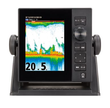 FCV-600 魚群さがし当てる機 5.7型             丸型送受波器書き割り