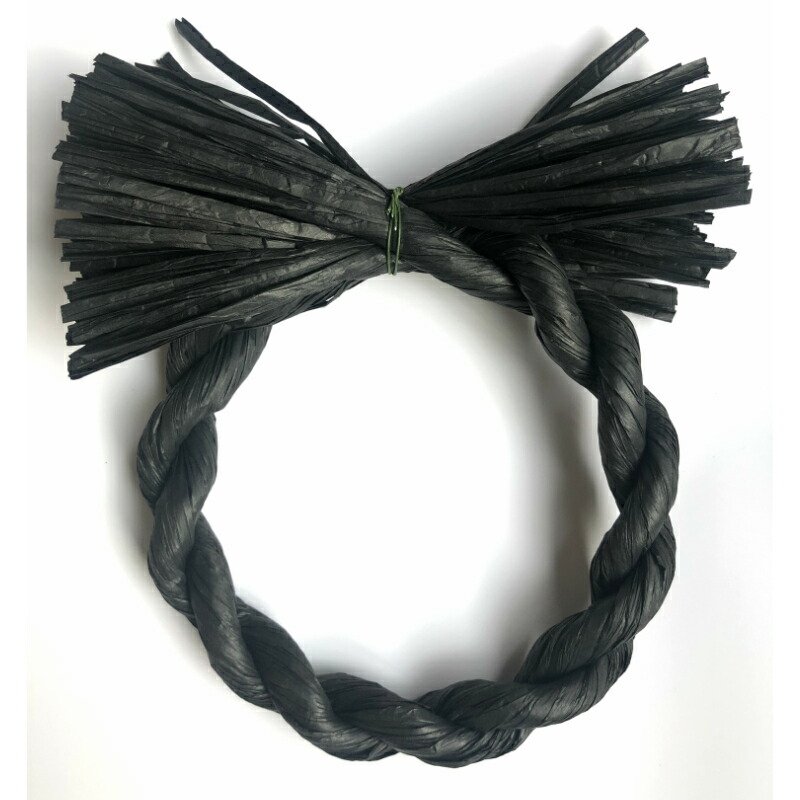 楽天市場 今日使えるクーポン配布中 しめ縄 リース 材料 土台 カラー 黒 18cm 丸 ハンドメイド クラフト アレンジ 手作り 正月飾り ハロウィン クリスマス 紙リース 正月飾り しめ縄 お飾り屋さん