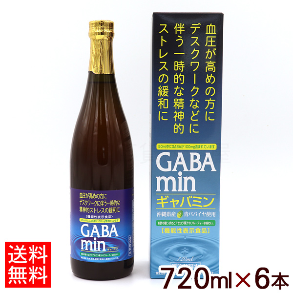 ギャバミン 720ml×6本 GABAmin 沖縄 青パパイヤ使用 オキハム 大切な