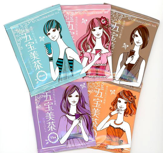 健康茶ブレンド茶 沖縄 五宝美茶 ごほうび茶 10包入×6箱セット 煎茶＆レモングラス ルイボスティー＆ハイビスカス 特選9種類ブレンド茶 リッチさんぴん茶 紅茶＆ウコン茶 送料無料 比嘉製茶