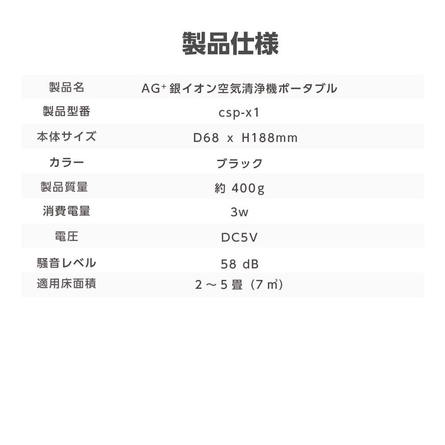 66%OFF!】 空気清浄機 車載 コロナウイルス対策 小型 コンパクト AG 除菌 タバコ ホコリ ハウスダスト PM2.5 花粉 コロナ 対策  お手入れ簡単 殺菌 滅菌 HEPAフィルター 空気清浄器 csp-x1-ifu06 www.dexion.com.au