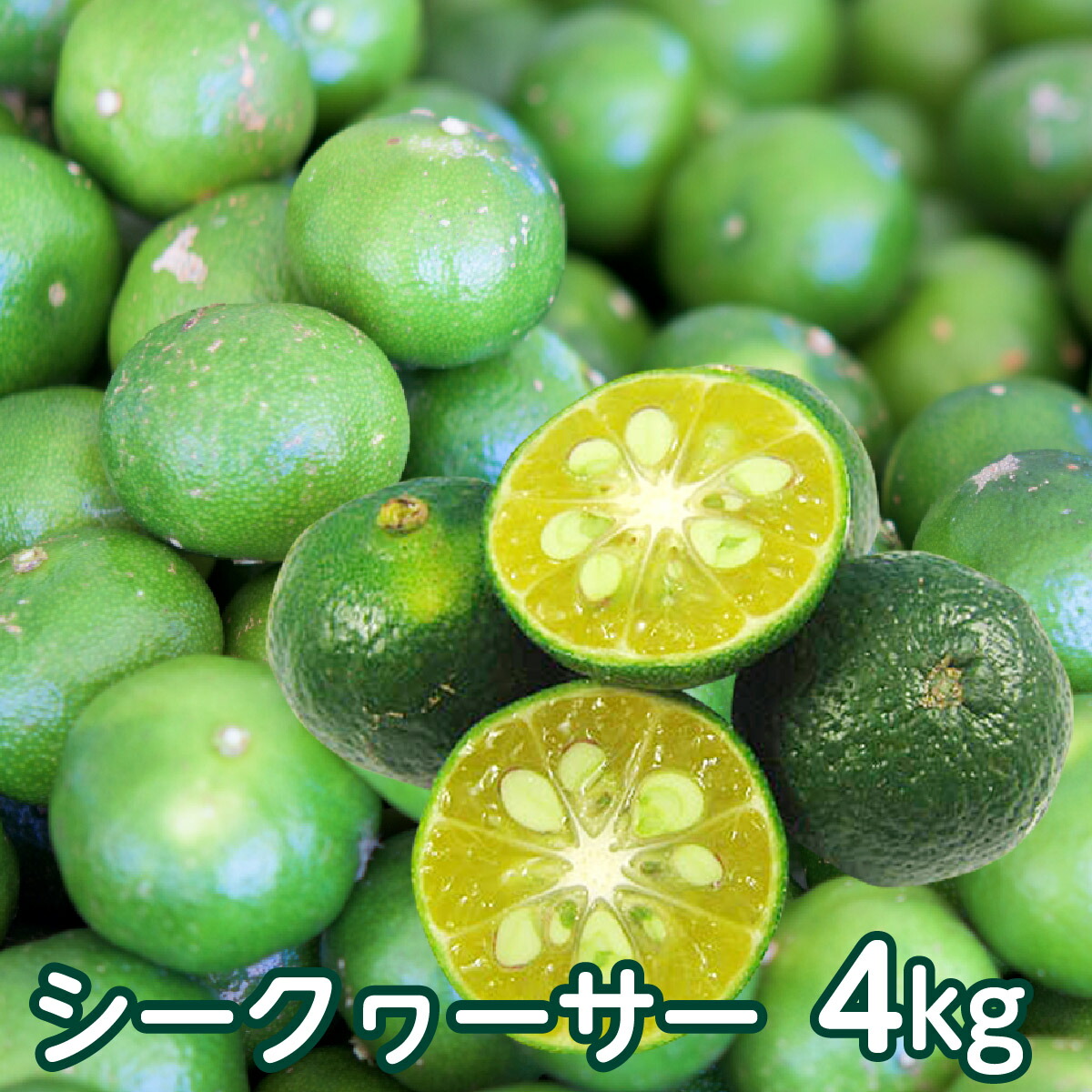 種無し【沖縄県産　シークヮーサー】　9キロ以上 paripari_si-kuwa-sa1600