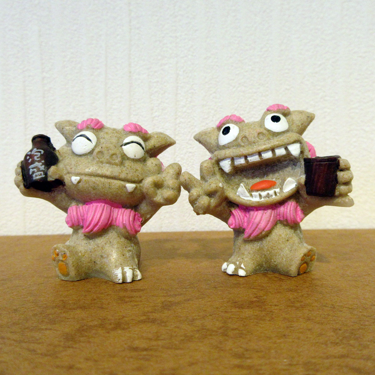 楽天市場 ペア泡盛シーサー 黄 沖縄土産 沖縄 お土産 シーサー 厄除け 魔除け 玄関 置物 風水 琉球フロントonlineshop