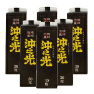 【送料無料／琉球泡盛】沖之光一升30度（紙パック）1800ml 【6本セット】【泡盛 琉球泡盛 お酒 沖之光 人気 父の日 ギフト】｜沖縄ちゅら企画