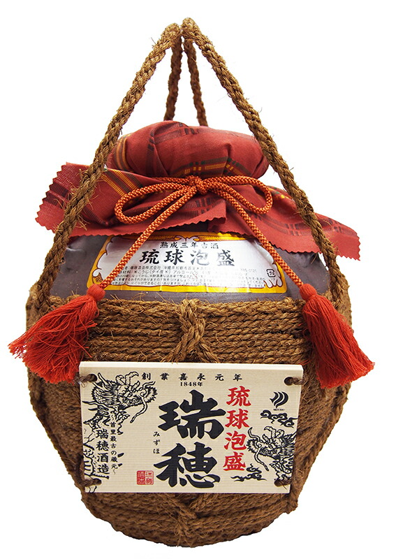 楽天市場】泡盛 龍 一升シュロ巻壺 3年古酒 43度 1800ml