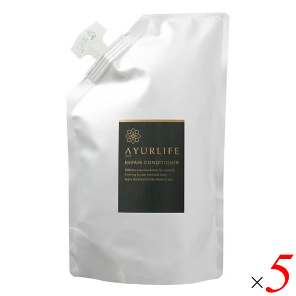 【マラソン限定！ポイント2倍！】生活の木 アーユルライフ リペアコンディショナー 400ml(詰替) 5袋セット アミノ酸 ノンシリコン ヘアケア アロマ