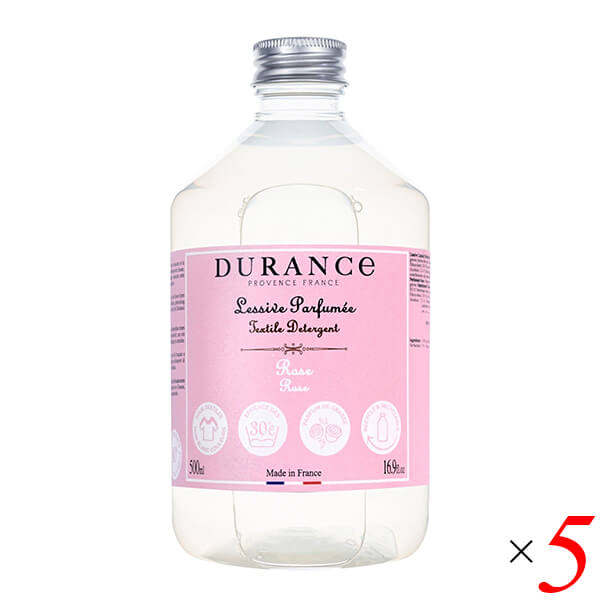 【マラソン限定！ポイント2倍！】デュランス DURANCE ランドリーソープ 洗濯用洗剤 500ml 香り5種 5本セット 天然アロマ 防ダニ 敏感肌 9,155円