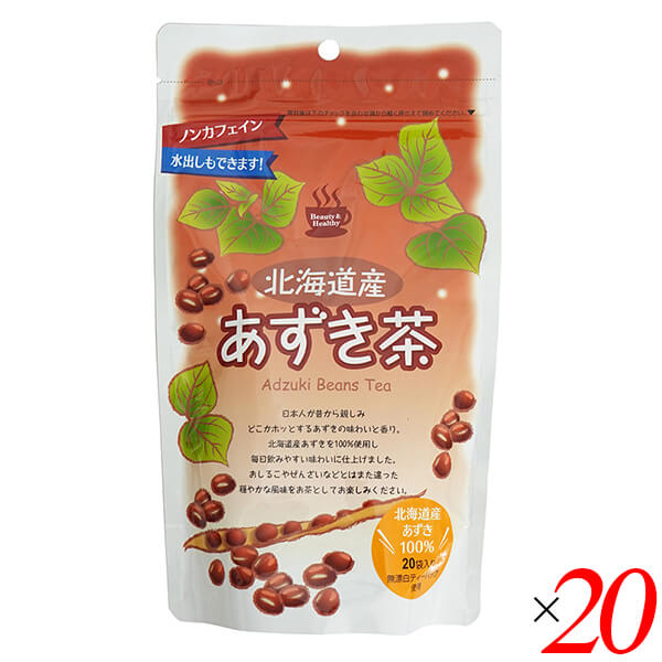 【100円クーポン！】学割6倍！小川生薬 北海道産あずき茶 80g(4g&times;20) 20個セット｜ダイエットラボ