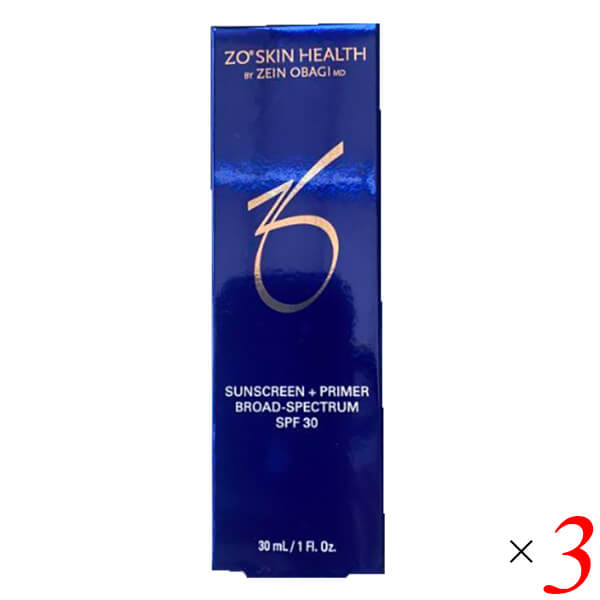 【マラソン限定！ポイント2倍！】ゼオスキン サンスクリーン プラスプライマー SPF30（PA+++）30ml 3本セット 送料無料