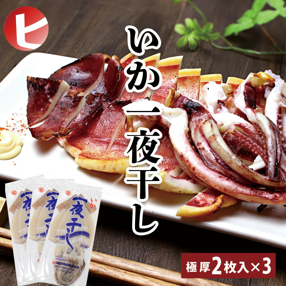 ＼高評価★4.8／【送料無料 極厚 いか一夜干し 】特大 2枚入×3パック (計6枚) 無添加 イカ いか 一夜干し 烏賊 肉厚 特大 いか 肉厚 いか 冷凍 イカ 簡単調理 もちもち おつまみ 酒の肴 真空パック 海鮮 BBQ 宅飲み お取り寄せ ギフト 珍味 干物 マルヨ水産 ダイエット