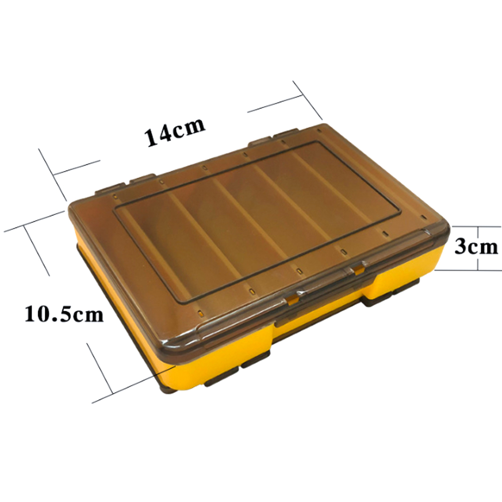 楽天市場 ポイント10倍 両面収納 ルアー ケース ルアー ボックス 小型 14 10 5 3cm エギ ジグ12個収納可能 6000 釣り具 ルアー ジグ エギ タックルケース 小型 イエロー 沖釣り本舗