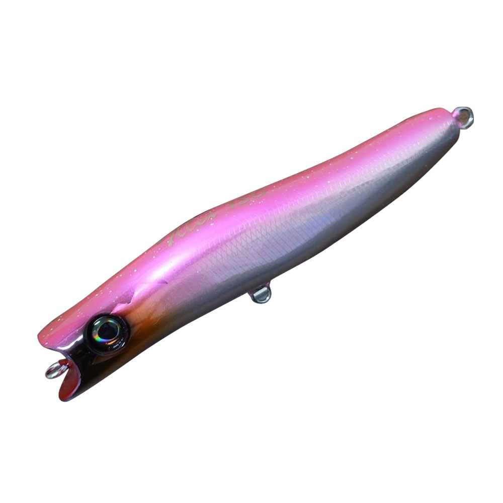 KM工房 Illex(イレックス)180 ウッドモデル ピンク(km-467192)|ショアジギング ショアプラッキング ショア青物 ポッパー トップウォーター 青物ルアー ルアー カンパチ ブリ ワラサ メジロ ヒラマサ 誘い出し キハダ キャスティング|沖釣り本舗