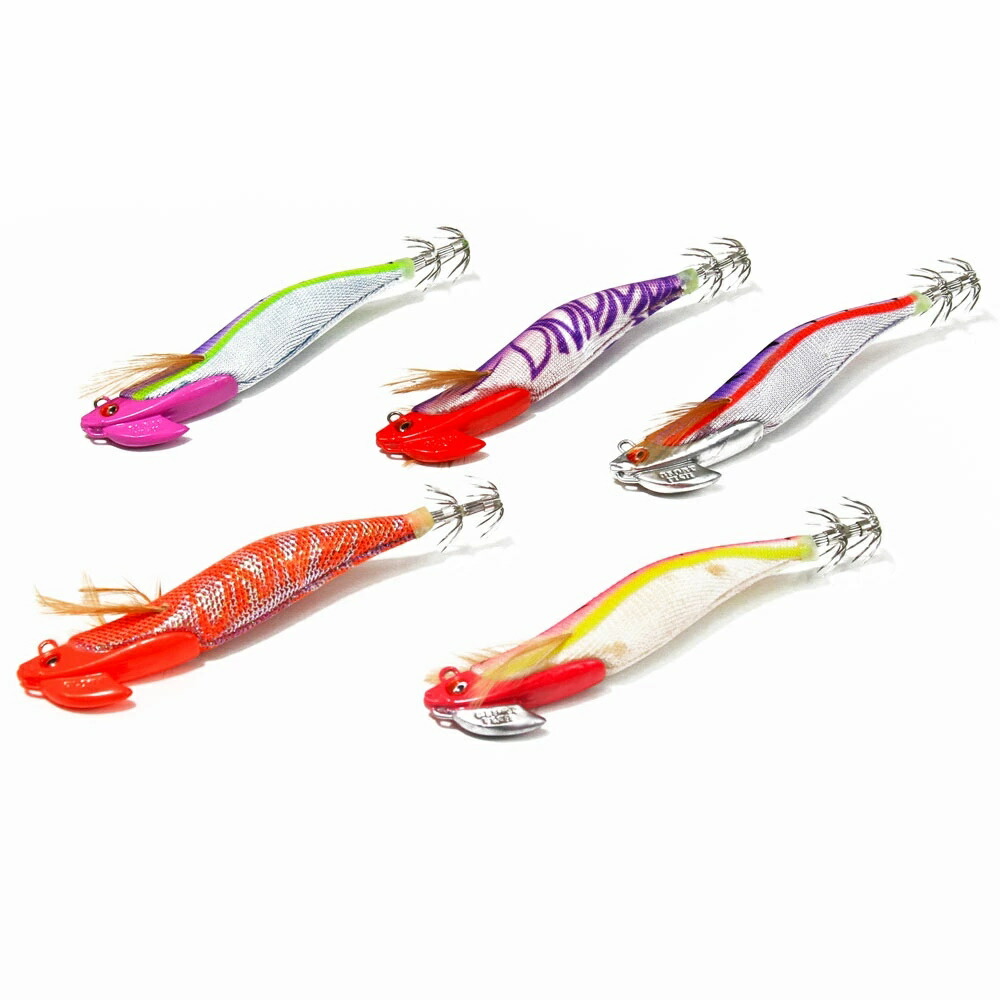 ティップランエギング　エギセット売り 楽天市場】ティップラン専用エギ 3.5号 30g 5色セット(egiset-002)[M